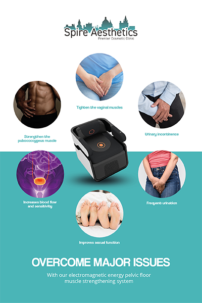 Image of EMS chair to treat Urine leakage Herefordshire from Spire Aesthetics