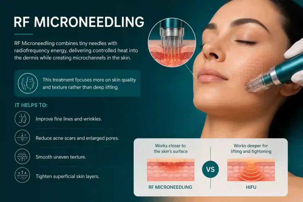 What Does RF Microneedling Do That HIFU Alone Cannot Herefordshire