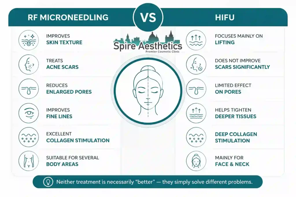 RF Microneedling vs HIFU: Which Treatment Gives Better Results Herefordshire?